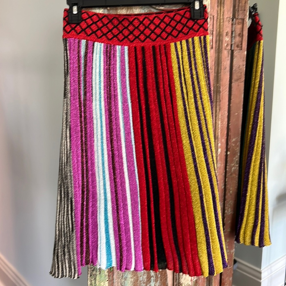 Missoni metallic thread pleated skirt Size 42IT